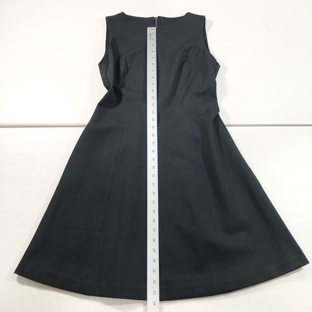 Spanx Perfect Fit & Flare Dress Womens Classic Black Career Pockets Size Medium - Picture 4 of 9
